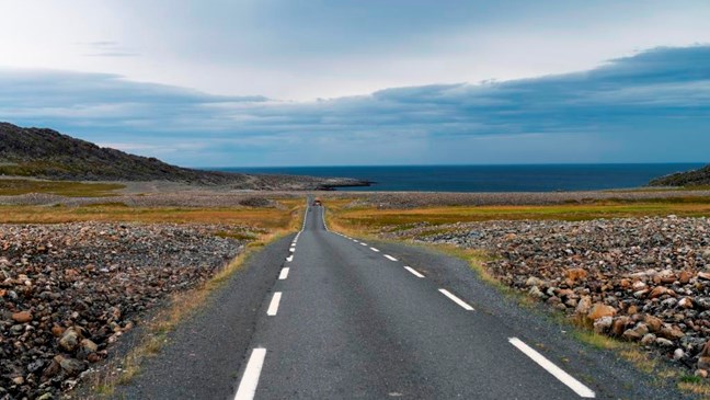 Norwegian Scenic Route Varanger is a drive in changing light on the way to the open sea.  