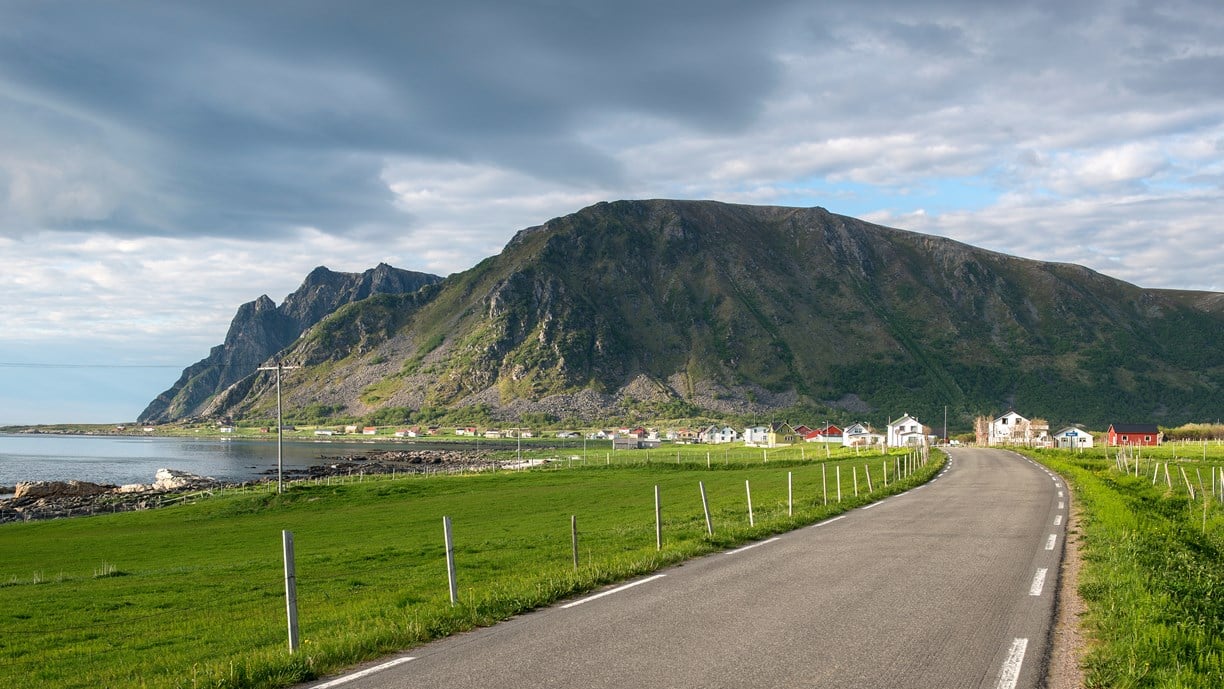 Nøss. Norwegische Landschaftsroute Andøya.