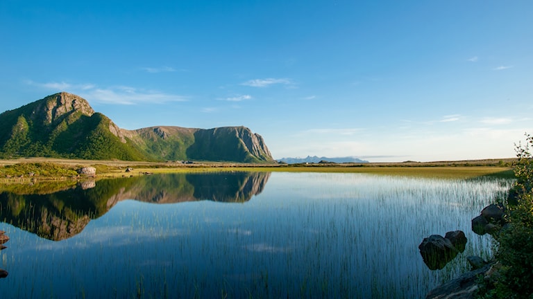 Leirviktjønna, Nordmela. Norwegian Scenic Route Andøya.