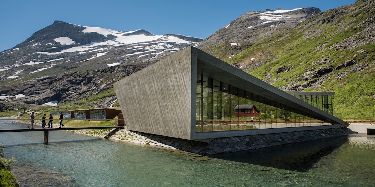 Kafebygget på Trollstigen.
