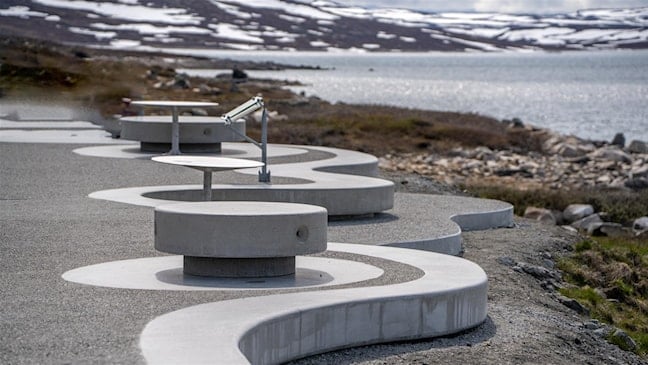 The rest area Vardestopp at Hardangervidda.