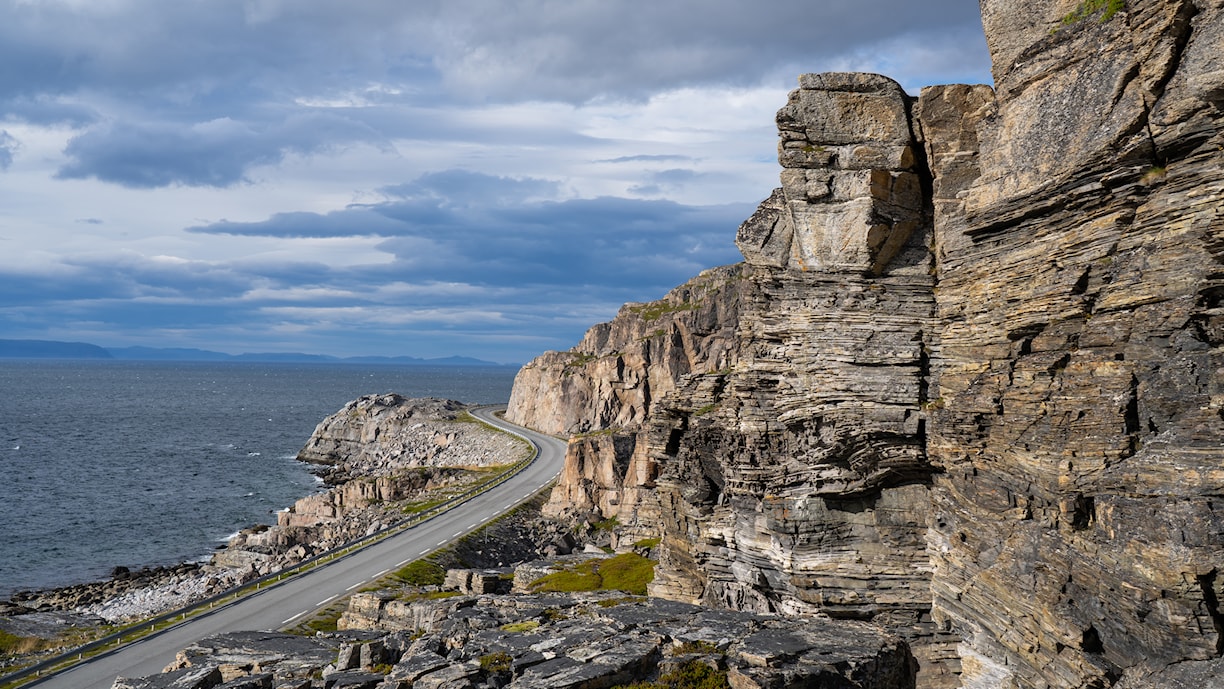 Lillefjord-Snefjord. Norwegian Scenic Route Havøysund.