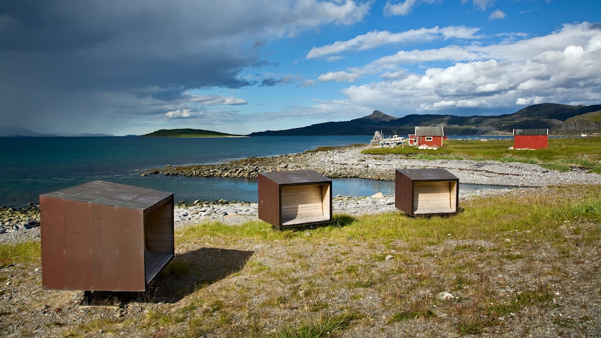 Snefjord. Norwegische Lanschaftsroute Havøysund.