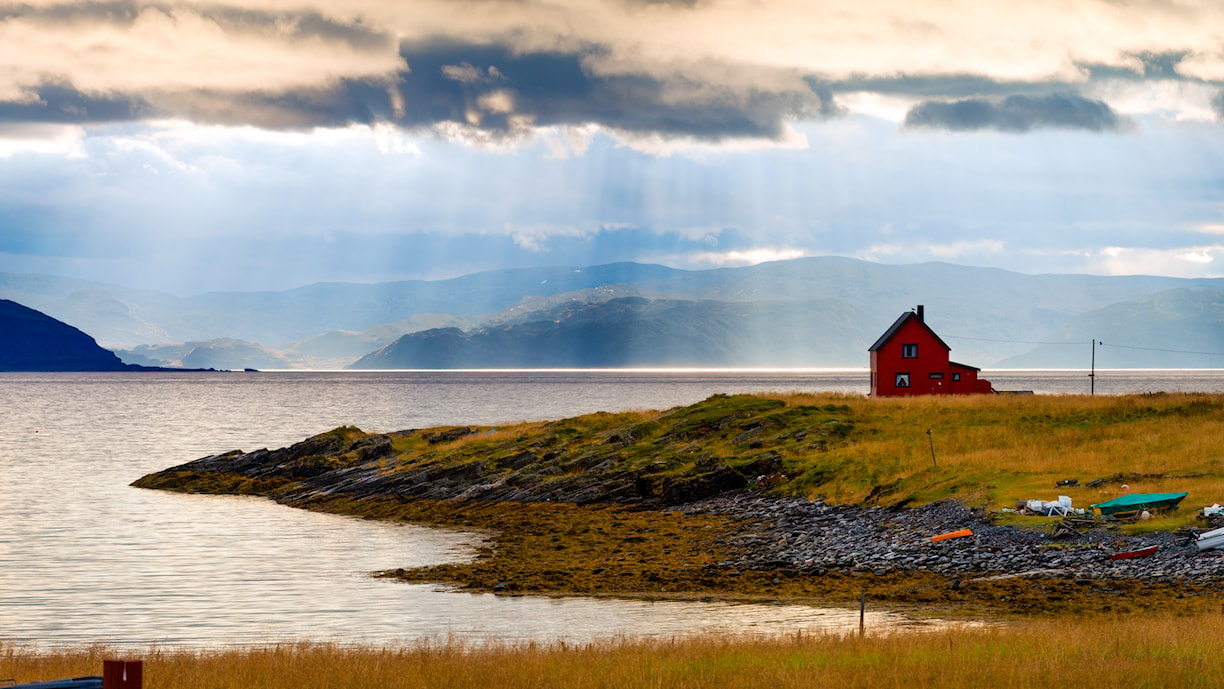 Norwegische Lanschaftsroute Havøysund.