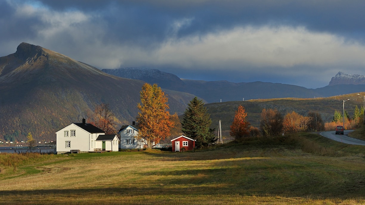 Finnsæter. Norwegian Scenic Route Senja.