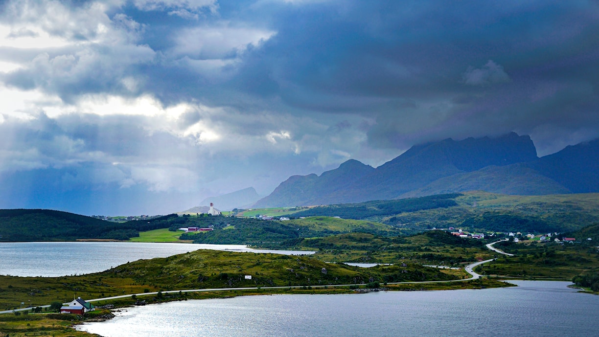 Austvågøy. Norwegian Scenic Route Lofoten.