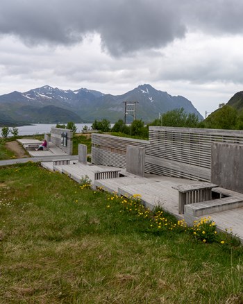 Raste- og utsiktsplassen Torvdalshalsen på Vestvågøya