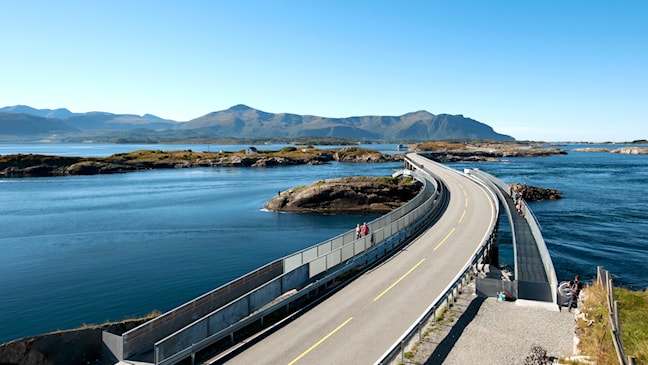 Myrbærholmbrua med fiskebruene.