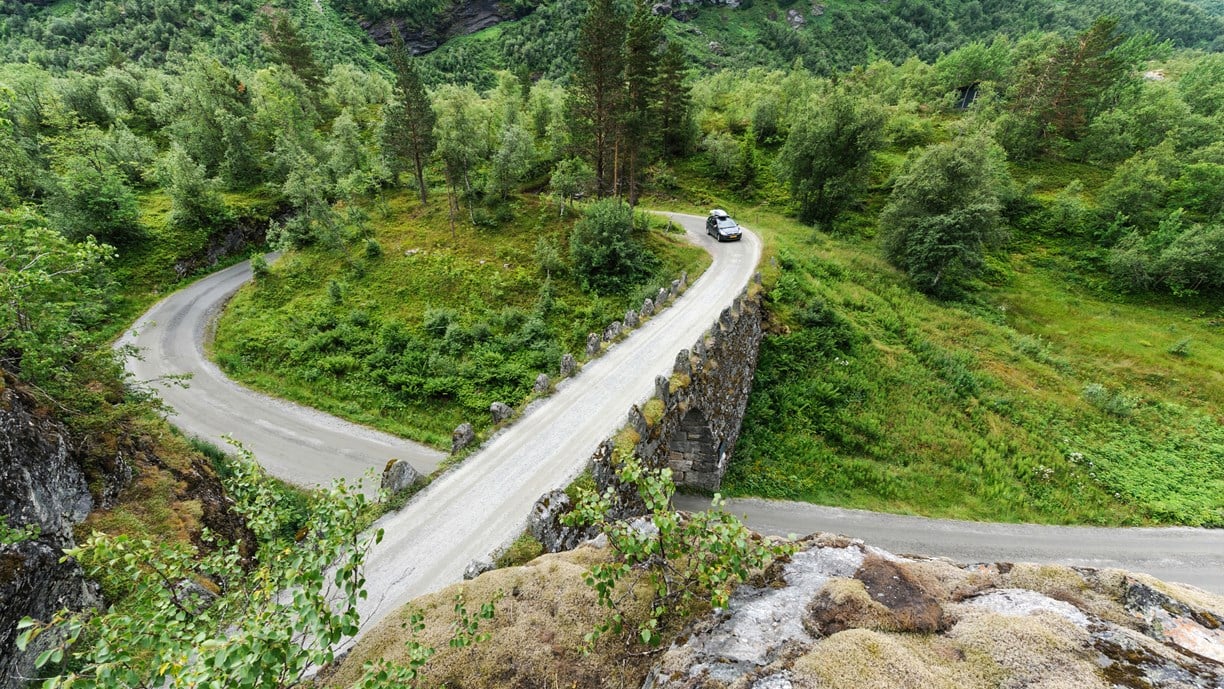  "Knuten",  Geiranger. Norwegian Scenic Route Geiranger - Trollstigen.