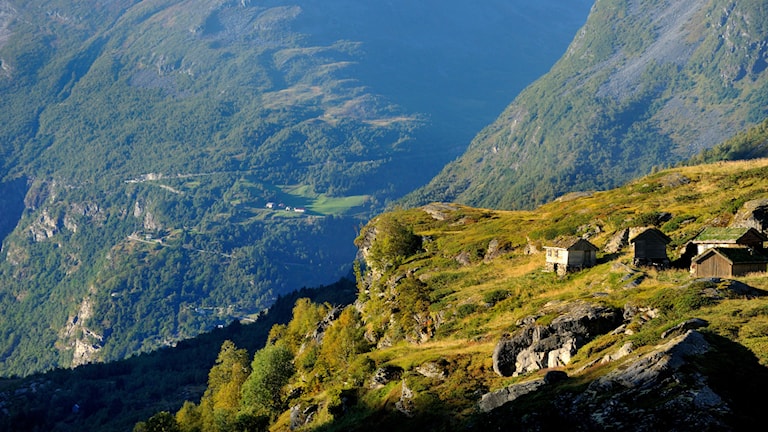 Kvanndalssetra. Norwegian Scenic Route Geiranger - Trollstigen.