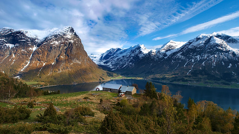 Segestad. Norwegian Scenic Route Gamle Strynefjellsvegen.