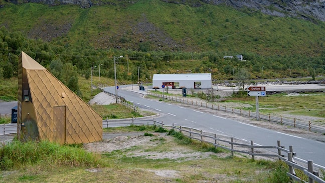 Ersfjordstranda langs Nasjonal turistveg Senja