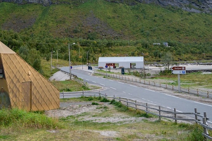 Ersfjordstranda langs Nasjonal turistveg Senja