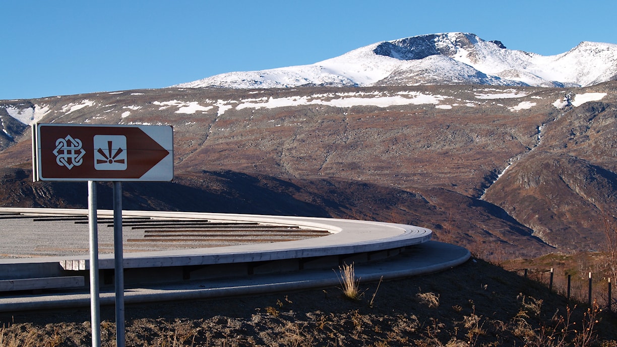 Steinplassen. Norwegian Scenic Route Valdresflye.