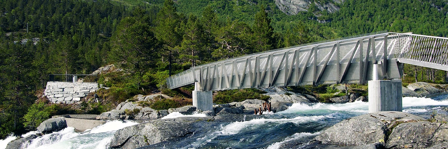 Likholefossen, Fossestien.