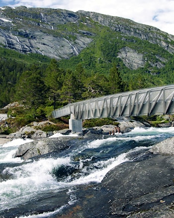 Likholefossen, Fossestien.