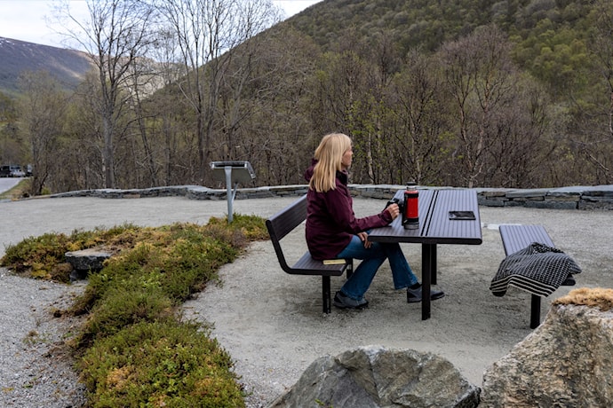 Sluppen rest area, Norwegian Scenic Route Aurlandsfjellet.