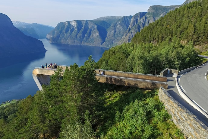 Stegastein utsiktsplattform i Aurland.