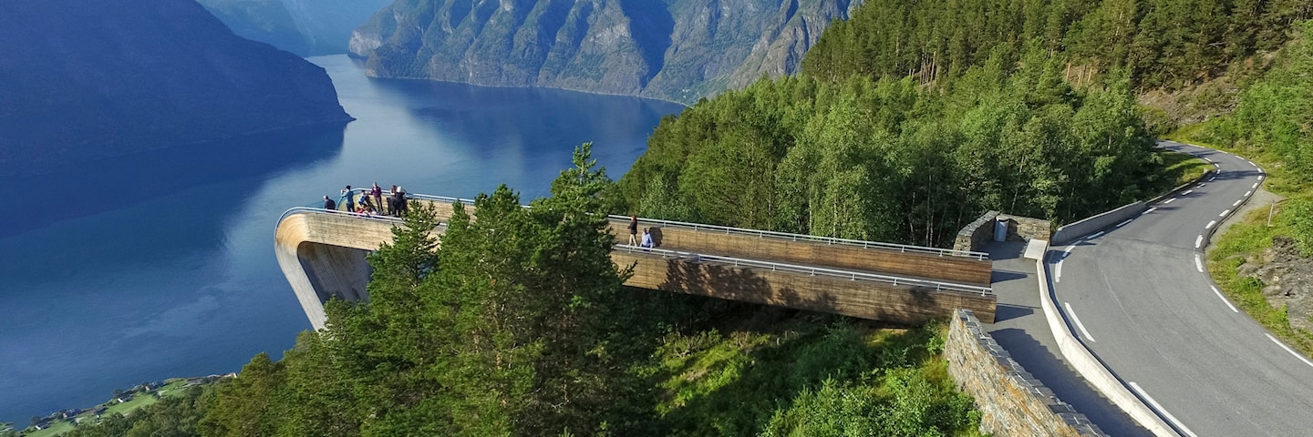 Stegastein utsiktsplattform i Aurland.