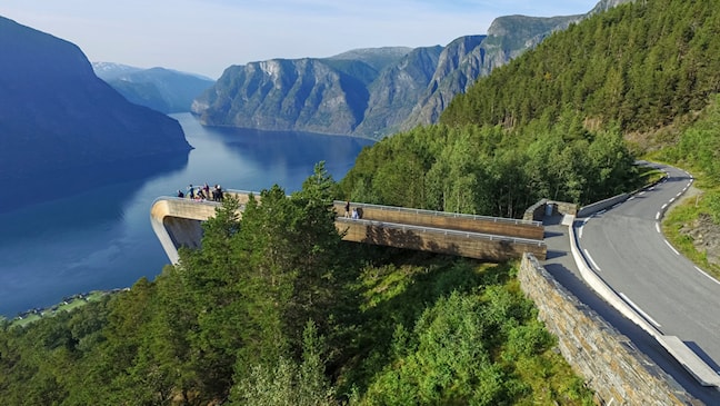 Stegastein utsiktsplattform i Aurland.